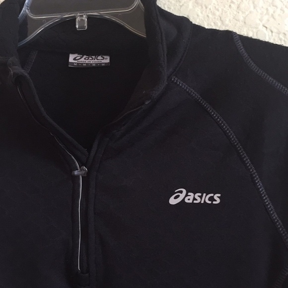 ASICS Men’s Quarter Zip Pull Over Fleece Sweater - Picture 3 of 5